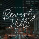 Beverly Hills Font - Featured Image