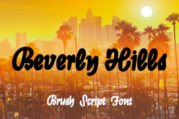 Beverly Hills Font - Featured Image