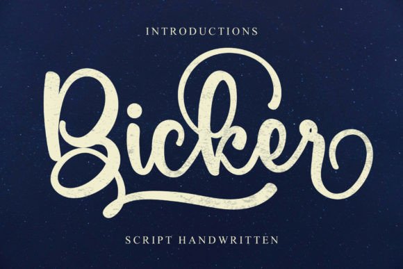 Bicker Font - Featured Image