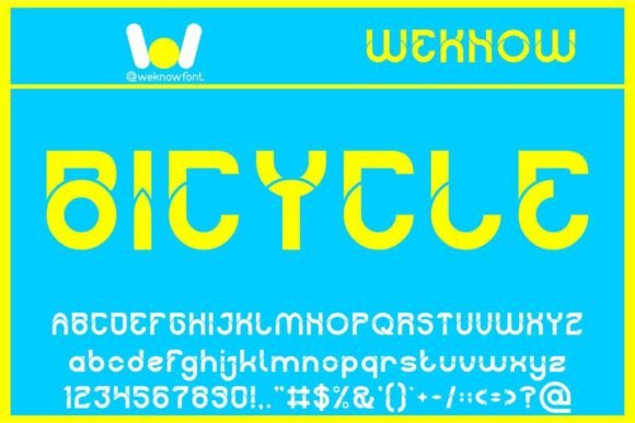 Bicycle Font - Featured Image