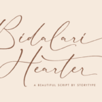 Bidalari Hearter Font - Featured Image
