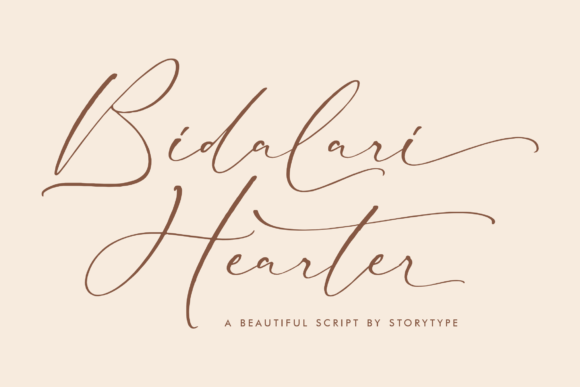 Bidalari Hearter Font - Featured Image
