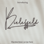 Bieleffed Script Font - Featured Image
