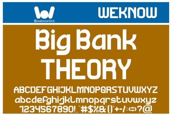 Big Bank Theory Font - Featured Image