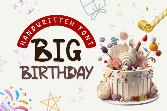 Big Birthday Font - Featured Image