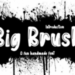 Big Brush Font - Featured Image