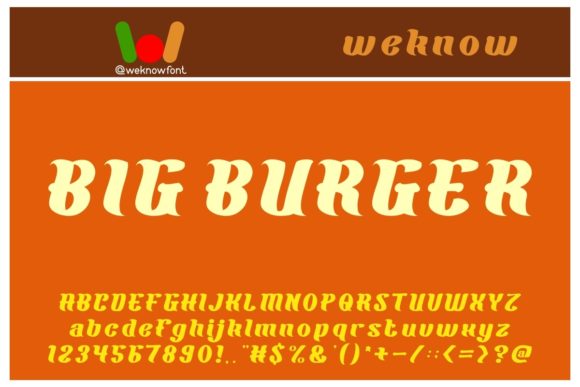 Big Burger Font - Featured Image