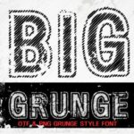 Big Grunge Font - Featured Image