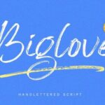Big Love Font - Featured Image