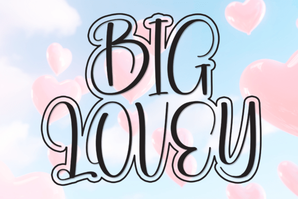 Big Lovey Font - Featured Image