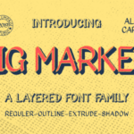 Big Marker Family Font - Featured Image