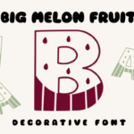 Big Melon Fruit Font - Featured Image