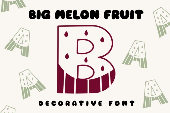 Big Melon Fruit Font - Featured Image
