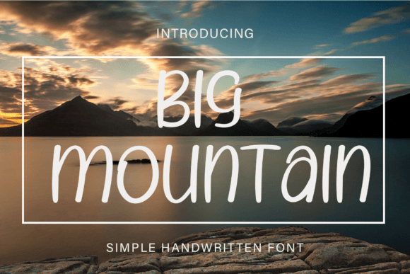 Big Mountain Font - Featured Image
