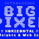 Big Pixel Horizontal Font - Featured Image