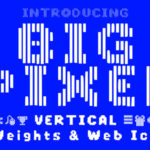 Big Pixel Vertical Font - Featured Image