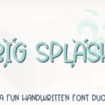 Big Splash Font - Featured Image