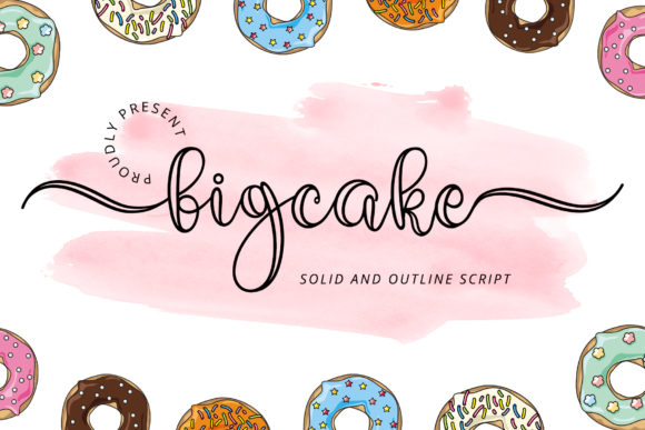 Bigcake Font - Featured Image