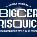 Bigcer Risquick Font - Featured Image