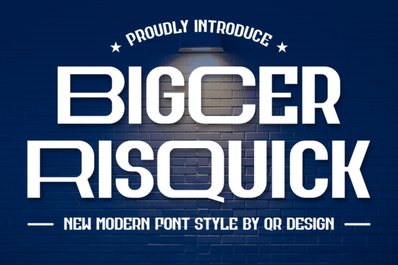 Bigcer Risquick Font - Featured Image