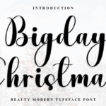 Bigday Christmas Font - Featured Image