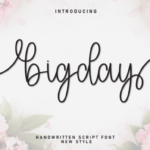 Bigday Font - Featured Image