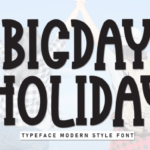 Bigday Holiday Font - Featured Image