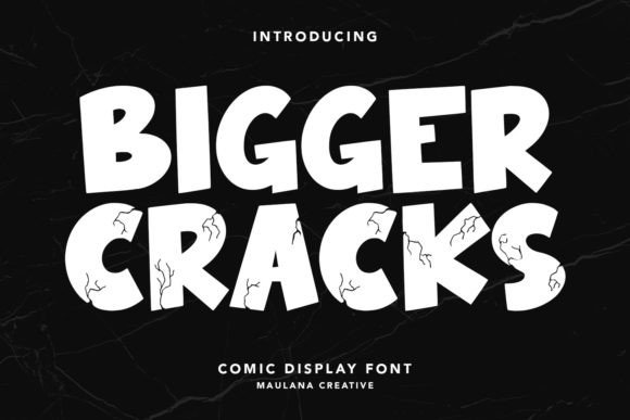 Bigger Cracks Font - Featured Image