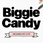 Biggie Candy Font - Featured Image