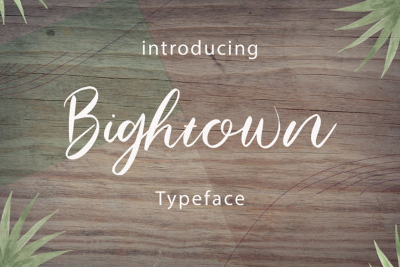 Bightown Font - Featured Image