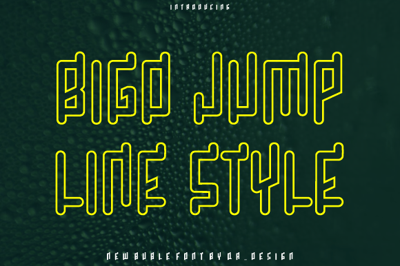 Bigo Jump Line Font - Featured Image