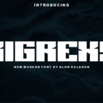 Bigrexy Font - Featured Image