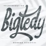 Bigtedy Script Font - Featured Image