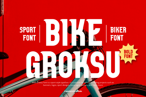 Bike Groksu Font - Featured Image
