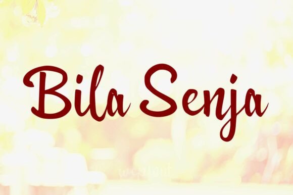 Bila Senja Font - Featured Image