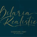 Bilaria Realistic Font - Featured Image