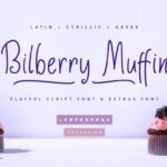 Bilberry Muffin Font - Featured Image
