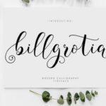 Billgrotia Script Font - Featured Image