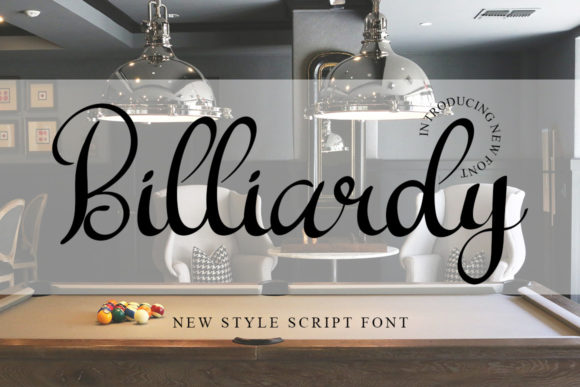 Billiardy Font - Featured Image