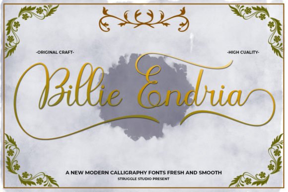 Billie Endria Font - Featured Image
