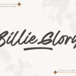 Billie Glory Font - Featured Image