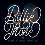 Billie Jhone Font - Featured Image