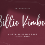Billie Kimber Font - Featured Image