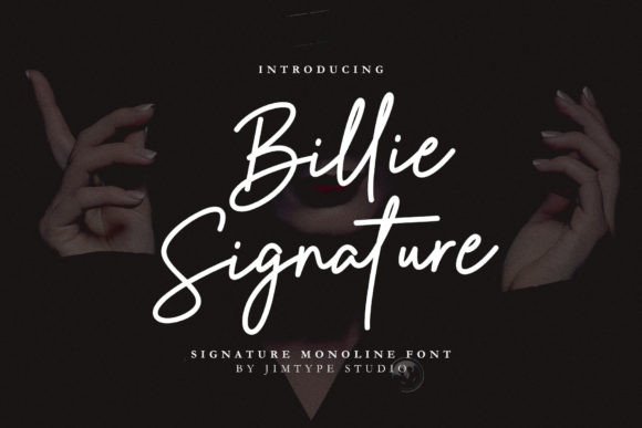 Billie Signature Font - Featured Image