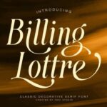 Billing Lottre Font - Featured Image