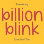 Billion Blink Font - Featured Image