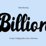 Billion Font - Featured Image