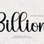 Billion Font - Featured Image