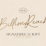 Billion Reach Font - Featured Image