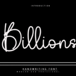 Billions Font - Featured Image